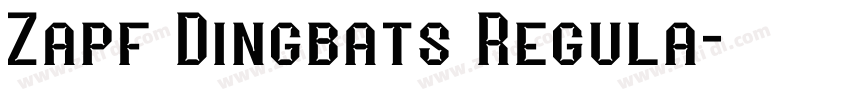 Zapf Dingbats Regula字体转换